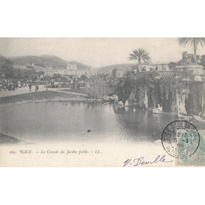 Nice - La Cascade du Jardin Public vers 1900 